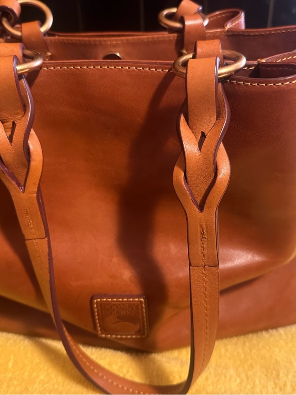 Dooney & Bourke Florentine Large Zip Barlow Handbag - Natural color